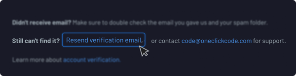 Resend Verification Email