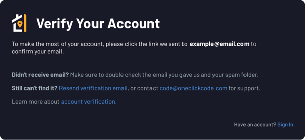 Verify Your Account